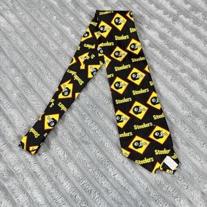 Pittsburgh‎ Steelers III Men's Tie Ralph Marlin Vintage 1995 RM Sports 100% Silk